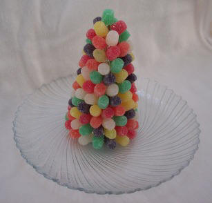 gumdrop Christmas tree craft